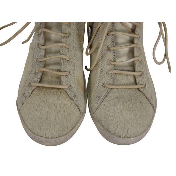 Man‎ X One TEASPOON Beige/White Fur Mr Lucky Stars Trainers EU46/US13 NEW W/BAG main image 5